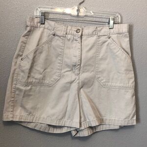 Y2K Vintage Bill blass jeans shorts Women 16 100% cotton 1990s khaki high waist